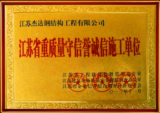 重質(zhì)量守信譽(yù)單位