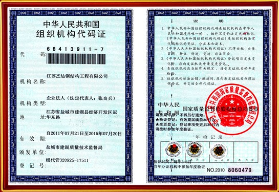 組織機(jī)構(gòu)代碼證