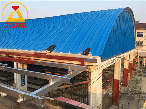 糧油批發(fā)市場金屬拱形屋面